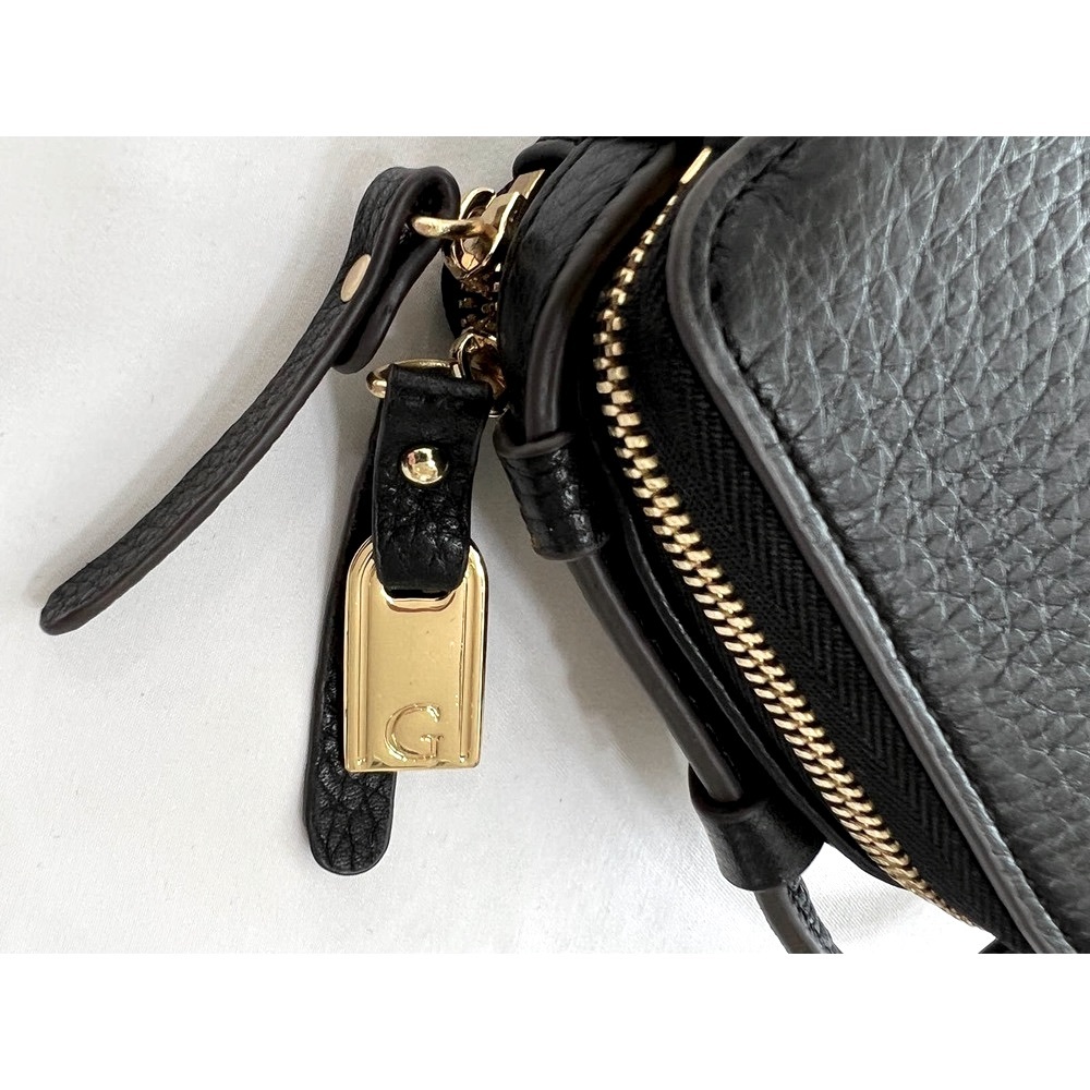 G.I.L.I. Pebbled Leather Mini Crossbody Black - Picture 3 of 9